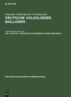 Deutsche Volkslieder. Balladen. Band 4, Halfte 1 - Book