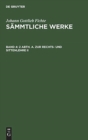 2 Abth. A. Zur Rechts- und Sittenlehre II - Book