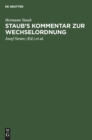 Staub's Kommentar Zur Wechselordnung - Book