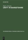 Unity in Barsetshire - eBook