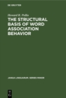 The structural basis of word association behavior - eBook