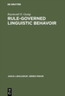 Rule-governed linguistic behavoir - eBook