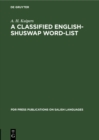 A Classified English-Shuswap Word-List - eBook