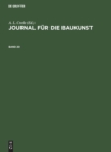 Journal F?r Die Baukunst. Band 20 - Book
