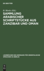 Sammlung Arabischer Schriftst?cke Aus Zanzibar Und Oman - Book