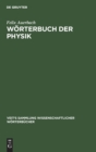 W?rterbuch Der Physik - Book
