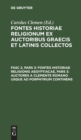 Fontes Historiae Religionis Aegyptiacae, Pars 3: Auctores a Clemente Romano Usque Ad Porphyrium Continens - Book