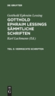 Gotthold Ephraim Lessing: Gotthold Ephraim Lessings Vermischte Schriften. Teil 5 - Book