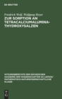 Zur Sorption an Tetracalciumaluminathydroxysalzen - Book