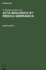 ACTA Biologica Et Medica Germanica. Band 20, Heft 2 - Book