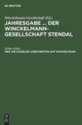 Die Kasseler Lobschriften Auf Winckelmann - Book