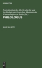Philologus. Band 123, Heft 1 - Book