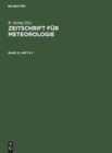 Zeitschrift F?r Meteorologie. Band 22, Heft 6-7 - Book