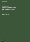 Zeitschrift F?r Meteorologie. Band 21, Heft 3/4 - Book