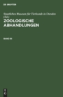 Zoologische Abhandlungen. Band 36 - Book