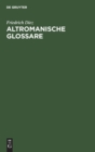 Altromanische Glossare - Book