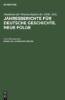 Jahresberichte F?r Deutsche Geschichte. Neue Folge. Band 3/4, Jahrgang 1951/52 - Book