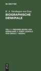 I. Freiherr Georg Von Derssliger. II. F?rst Leopold Von Anhalt - Dessau - Book