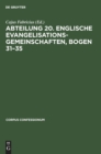 Abteilung 20. Englische Evangelisationsgemeinschaften, Bogen 31-35 - Book