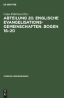 Abteilung 20. Englische Evangelisationsgemeinschaften. Bogen 16-20 - Book