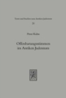 Offenbarungsstimmen im Antiken Judentum : Untersuchungen zur bat qol und verwandten Phanomenen - Book