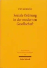 Soziale Ordnung in der modernen Gesellschaft : Okonomik - Systemtheorie - Ethik - Book