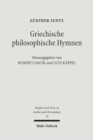Griechische philosophische Hymnen : Aus dem Nachlass - Book
