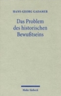 Das Problem des historischen Bewusstseins - Book