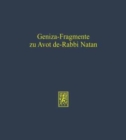 Geniza-Fragmente zu Avot de-Rabbi Natan - Book