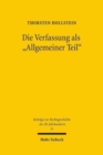 Die Verfassung als "Allgemeiner Teil" : Privatrechtsmethode und Privatrechtskonzeption bei Hans Carl Nipperdey (1895-1968) - Book