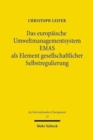 Das europaische Umweltmanagementsystem EMAS als Element gesellschaftlicher Selbstregulierung - Book