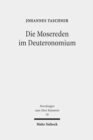 Die Mosereden im Deuteronomium : Eine kanonorientierte Untersuchung - Book