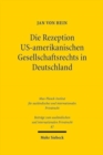 Die Rezeption US-amerikanischen Gesellschaftsrechts in Deutschland - Book