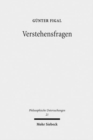 Verstehensfragen : Studien zur phanomenologisch-hermeneutischen Philosophie - Book