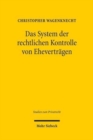 Das System der rechtlichen Kontrolle von Ehevertragen - Book