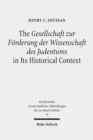The Gesellschaft zur Forderung der Wissenschaft des Judentums in Its Historical Context - Book