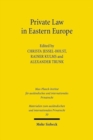 Private Law in Eastern Europe : Autonomous Developments or Legal Transplants? - Book