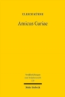 Amicus Curiae : Richterliche Informationsbeschaffung durch Beteiligung Dritter - Book