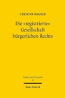 Die "registrierte" Gesellschaft burgerlichen Rechts - Book