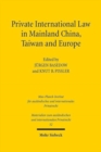 Private International Law in Mainland China, Taiwan and Europe - Book