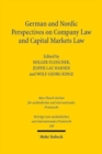 German and Nordic Perspectives on Company Law and Capital Markets Law - Book