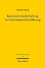 Insolvenzverwalterhaftung bei Unternehmensfortfuhrung - Book