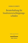 Beraterhaftung fur Insolvenzverschleppungsschaden - Book