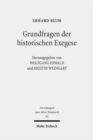 Grundfragen der historischen Exegese : Methodologische, philologische und hermeneutische Beitrage zum Alten Testament - Book