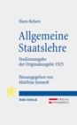 Allgemeine Staatslehre : Studienausgabe der Originalausgabe 1925 - Book