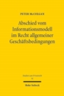 Abschied vom Informationsmodell im Recht allgemeiner Geschaftsbedingungen - Book