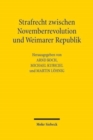 Strafrecht zwischen Novemberrevolution und Weimarer Republik - Book