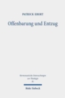 Offenbarung und Entzug : Eine theologische Untersuchung zur Transzendenz aus phanomenologischer Perspektive - Book