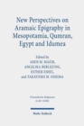 New Perspectives on Aramaic Epigraphy in Mesopotamia, Qumran, Egypt and Idumea : Proceedings of the Joint RIAB Minerva Center and the Jeselsohn Epigraphic Center of Jewish History Conference. Research - Book