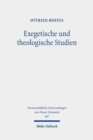 Exegetische und theologische Studien - Book